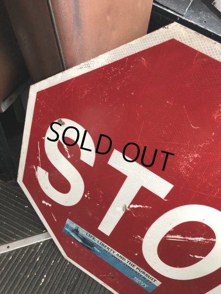 画像2: Vintage Road Street Sign STOP (R270) (2)