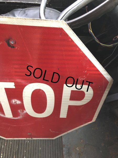 画像4: Vintage Road Street Sign STOP (R271) (4)