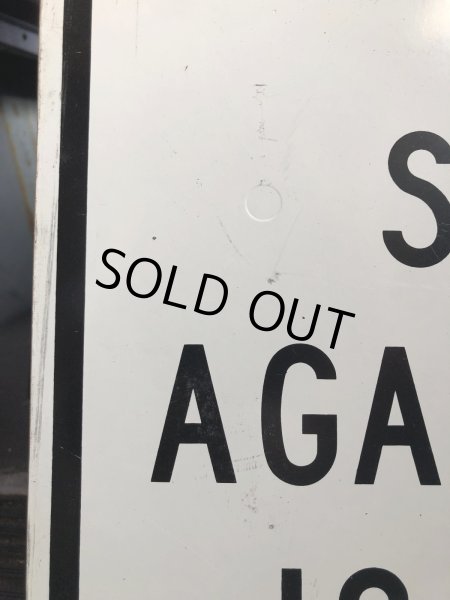 画像4: Vintage Road Street Sign AGAINST THE FENCE IN NOT ALLOWED (R267) (4)