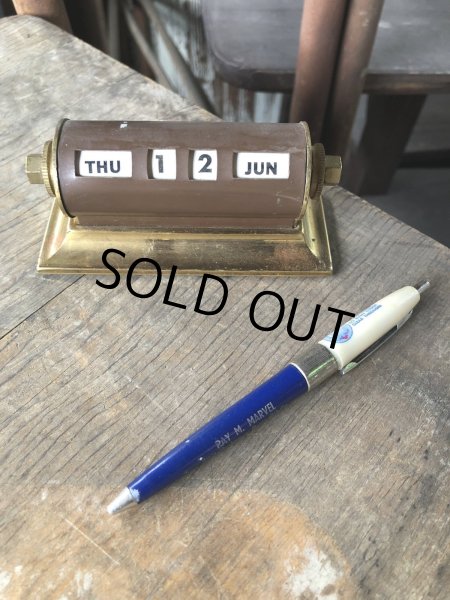 画像9: Vintage Perpetual Desk Top Brass Calendar (R272) (9)