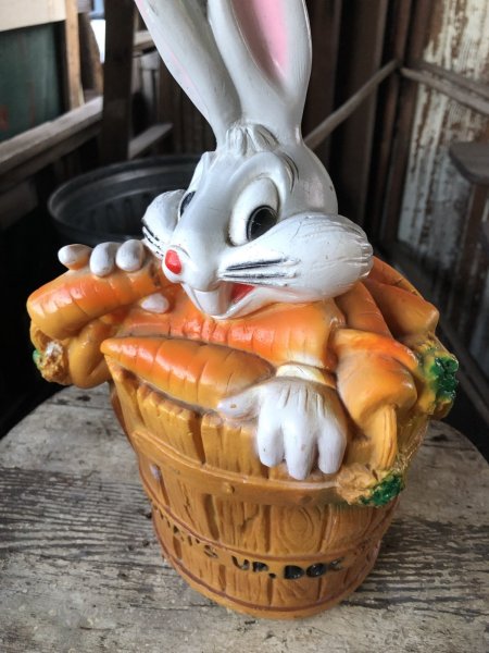 画像6: 70s Vintage Looney Tunes Bugs Bunny Coin Bank (R279) (6)