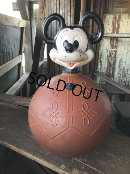 画像1: 70s Vintage Hoppity Hop Ride-On Ball Mickey Mouse (R283) (1)