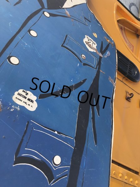 画像3: Vintage Metal Diecut Standing Service Man Estate Sign (R286) (3)