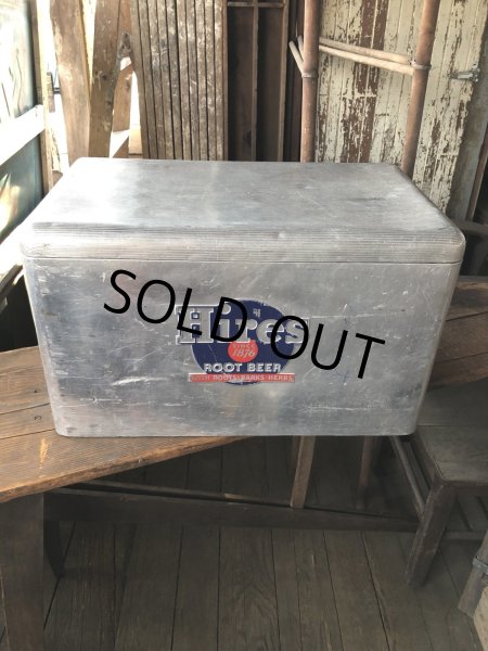 画像2: 60s Vintage Advertising Hires Root Beer Aluminium Color Box (R294) (2)