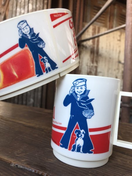 画像3: 80s Vintage Cracker Jack Cereal Bowl & Mug Cup SET (R298) (3)