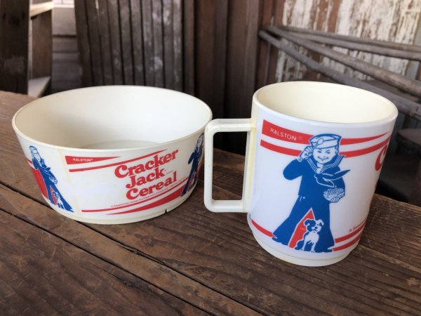 画像6: 80s Vintage Cracker Jack Cereal Bowl & Mug Cup SET (R296) (6)