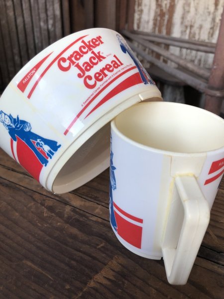 画像9: 80s Vintage Cracker Jack Cereal Bowl & Mug Cup SET (R296) (9)