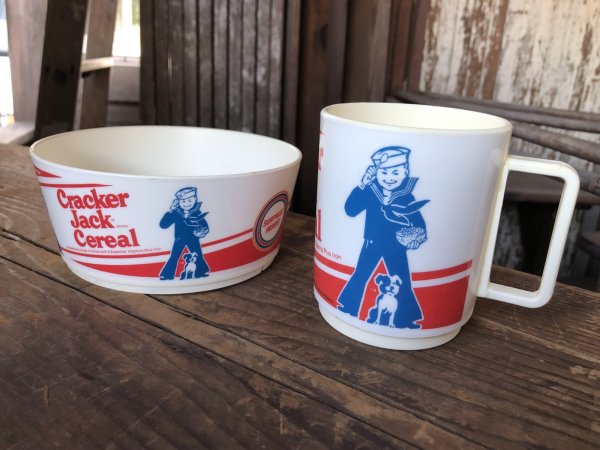 画像4: 80s Vintage Cracker Jack Cereal Bowl & Mug Cup SET (R296) (4)
