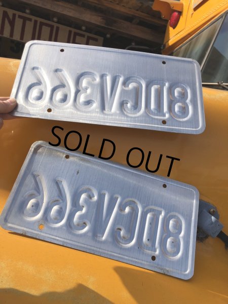 画像3: Original USA California License Plate 8DCV366 SET (R309) (3)