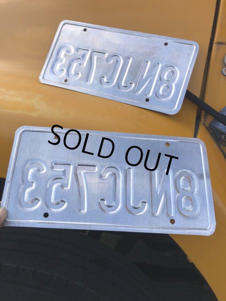 画像3: Original USA California License Plate 8NJC753 SET (R313) (3)