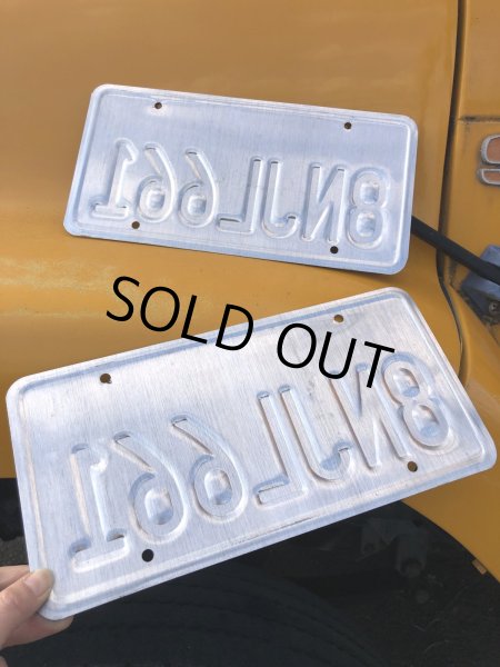 画像3: Original USA California License Plate 8NJL661 SET (R311) (3)