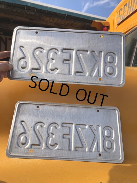 画像3: Original USA California License Plate 8KZF326 SET (R307) (3)