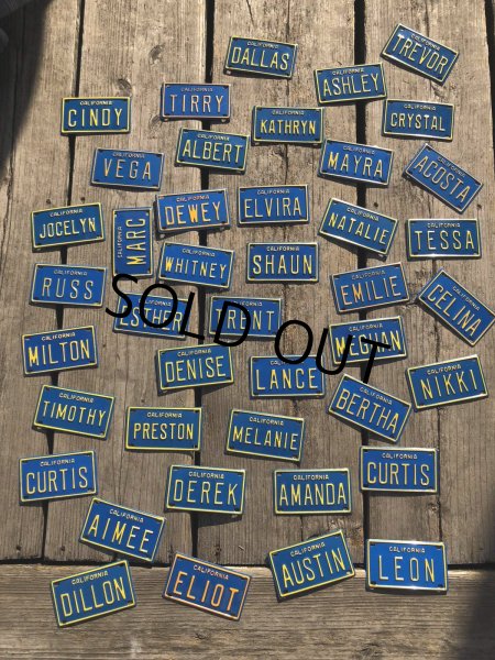 画像4: 70s Vintage California Kids Bicycle Name License Plate / CURTIS (R335)  (4)