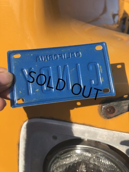 画像2: 70s Vintage California Kids Bicycle Name License Plate / CINDY (R331)  (2)