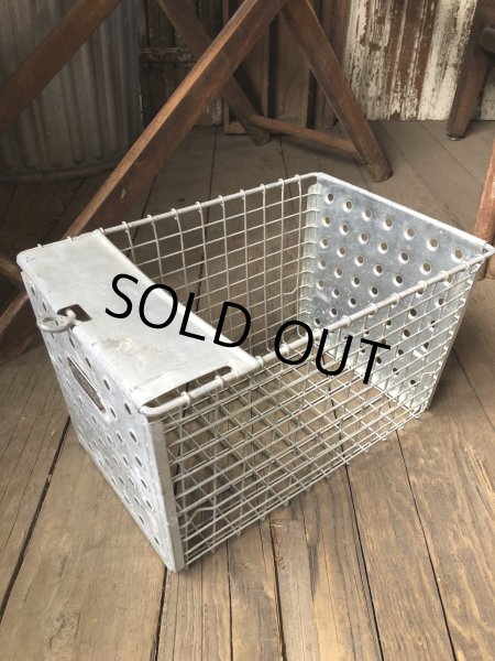 画像5: Vintage USA Industrial Metal Wire # Locker Basket GB-273 (R335) (5)