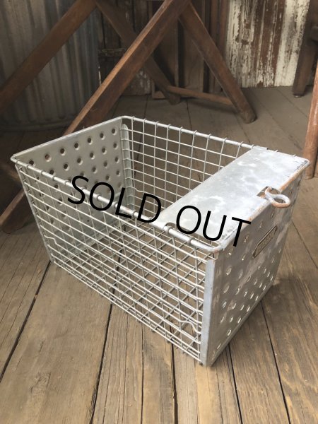 画像7: Vintage USA Industrial Metal Wire # Locker Basket GB-291 (R333) (7)