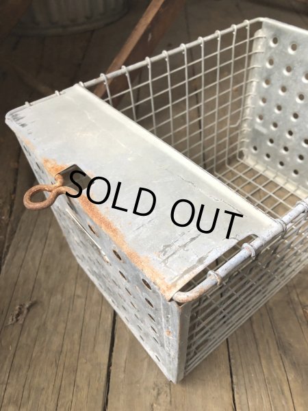 画像8: Vintage USA Industrial Metal Wire # Locker Basket GB-538 (R332) (8)