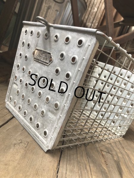 画像7: Vintage USA Industrial Metal Wire # Locker Basket GB-525 (R330) (7)