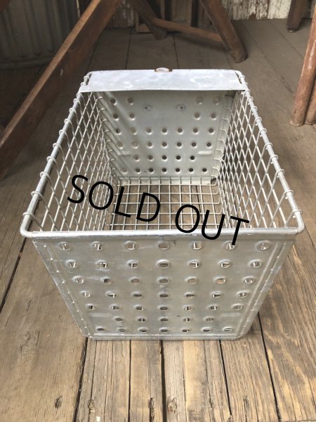 画像6: Vintage USA Industrial Metal Wire # Locker Basket GB-291 (R333) (6)