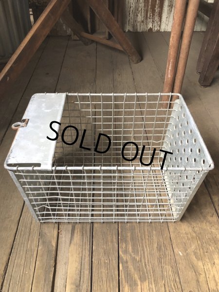 画像4: Vintage USA Industrial Metal Wire # Locker Basket GB-291 (R333) (4)