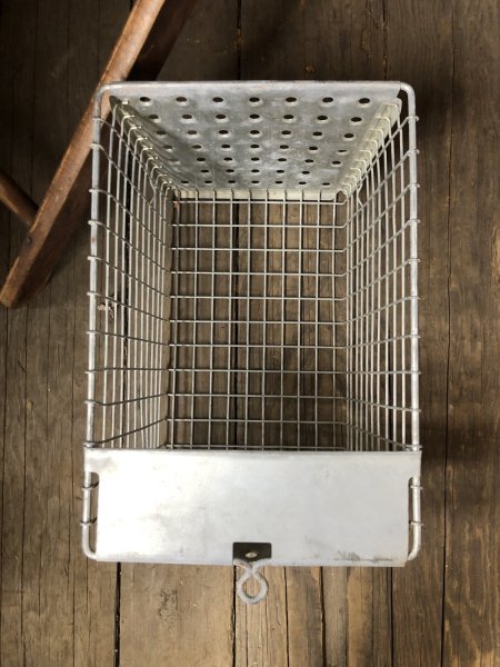 画像9: Vintage USA Industrial Metal Wire # Locker Basket GB-243 (R328) (9)
