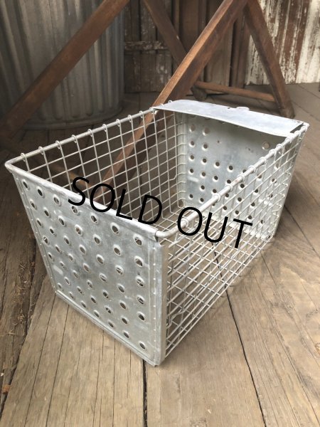 画像6: Vintage USA Industrial Metal Wire # Locker Basket GB-243 (R328) (6)