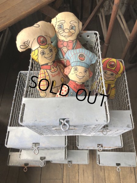 画像10: Vintage USA Industrial Metal Wire # Locker Basket GB-538 (R332) (10)
