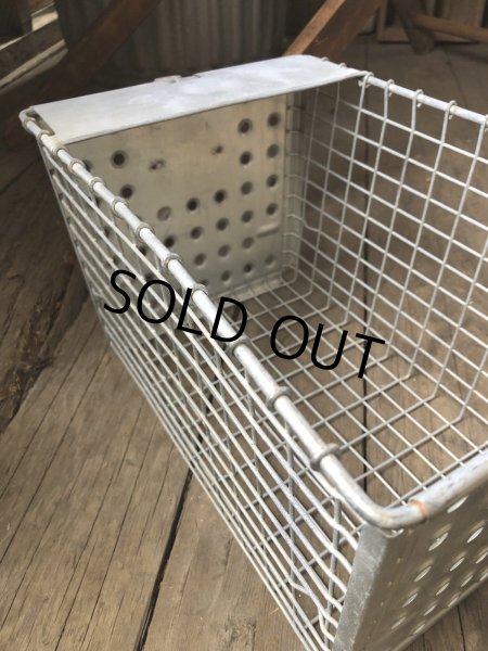 画像5: Vintage USA Industrial Metal Wire # Locker Basket GB-490 (R329) (5)