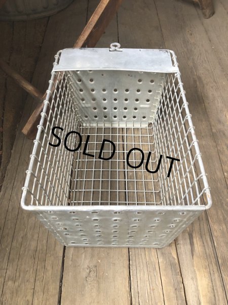 画像5: Vintage USA Industrial Metal Wire # Locker Basket GB-243 (R328) (5)