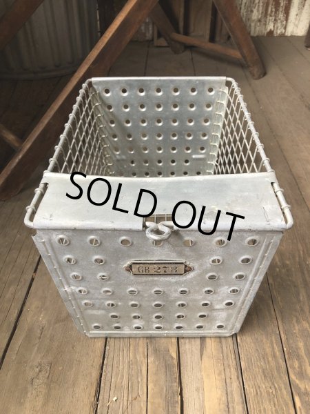 画像2: Vintage USA Industrial Metal Wire # Locker Basket GB-273 (R335) (2)