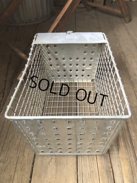 画像6: Vintage USA Industrial Metal Wire # Locker Basket GB-490 (R329) (6)