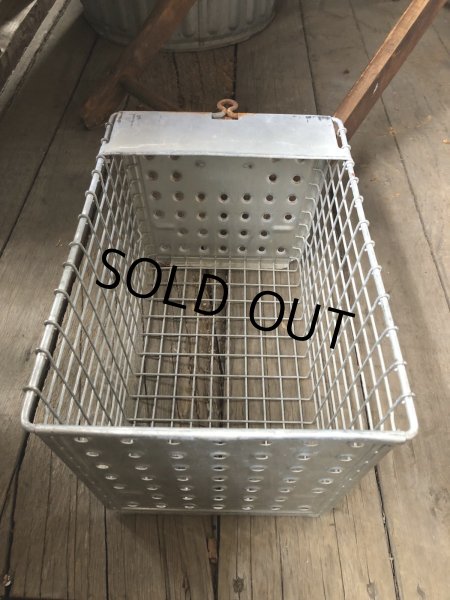 画像5: Vintage USA Industrial Metal Wire # Locker Basket GB-538 (R332) (5)
