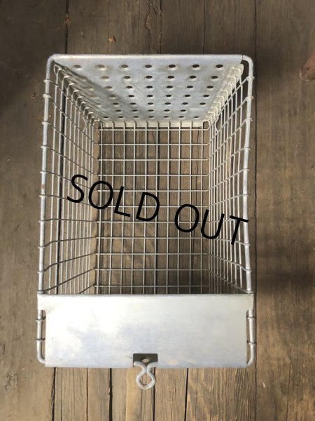 画像9: Vintage USA Industrial Metal Wire # Locker Basket GB-490 (R329) (9)