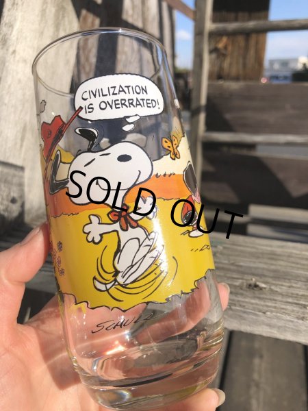 画像5: 80s Vintage McDonald's Camp Snoopy Collection Glass (R345) (5)
