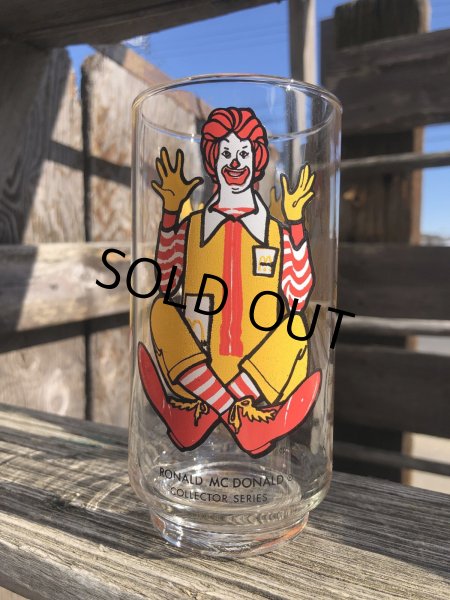 画像1: 70s Vintage Glass McDonaland Collector Series Ronald McDonald (R368) (1)
