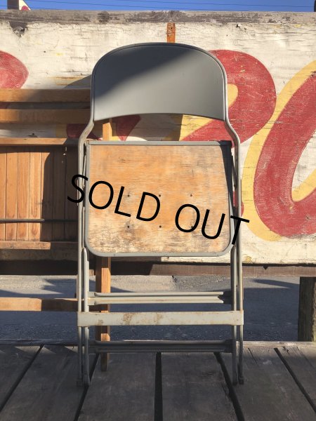 画像1: Vintage USA  Metal x Wood Folding Chair Clarin (B382) (1)