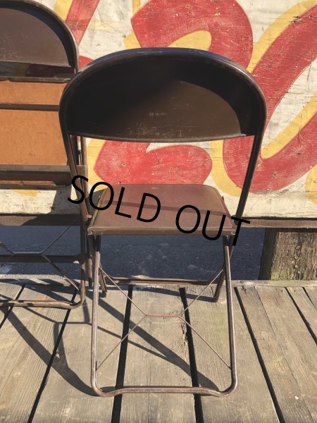画像8: Vintage USA Metal Folding Chair Packer7 (B385) (8)