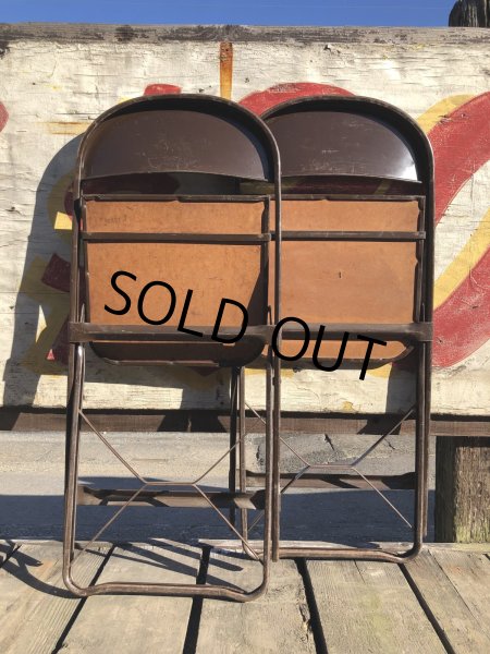 画像16: Vintage USA Metal Folding Chair Packer7 (B384) (16)