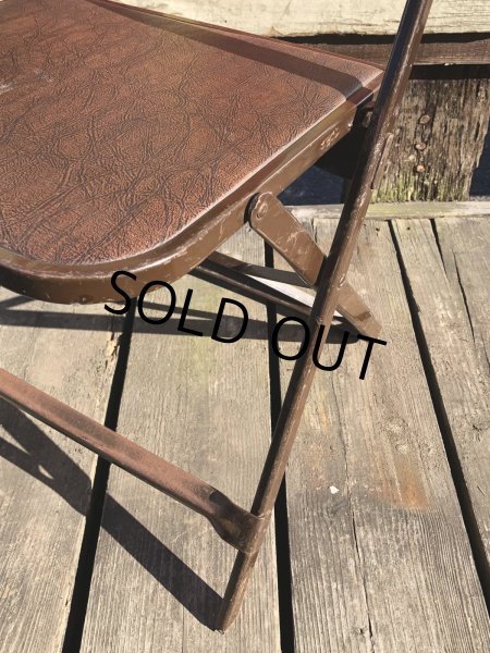 画像11: Vintage USA Metal Folding Chair Packer7 (B384) (11)
