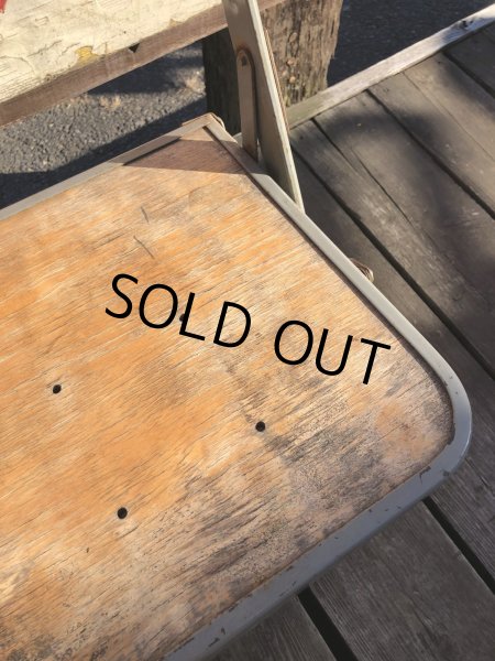画像3: Vintage USA  Metal x Wood Folding Chair Clarin (B382) (3)