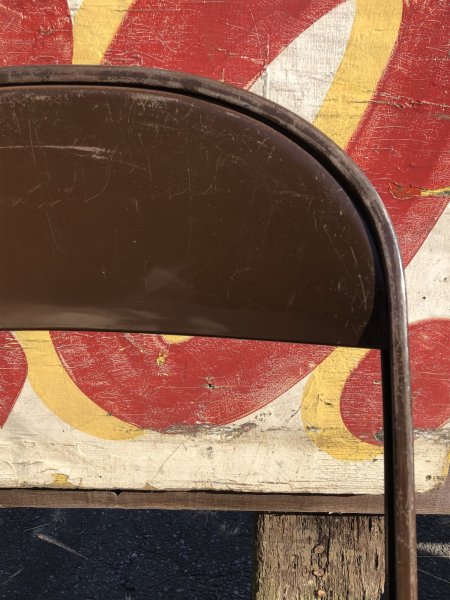 画像10: Vintage USA Metal Folding Chair Packer7 (B384) (10)
