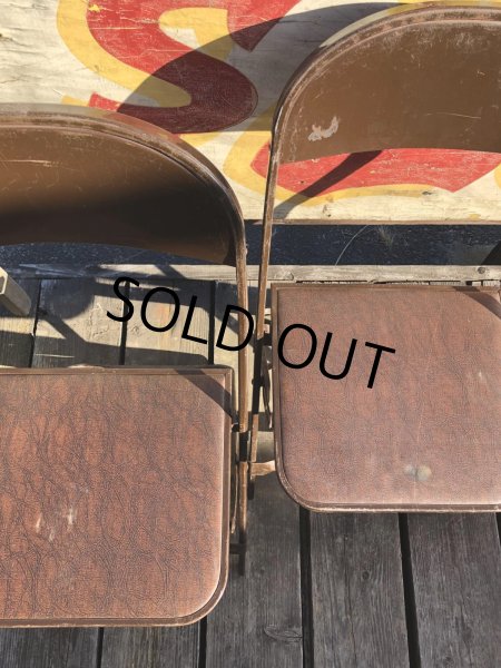 画像13: Vintage USA Metal Folding Chair Packer7 (B385) (13)