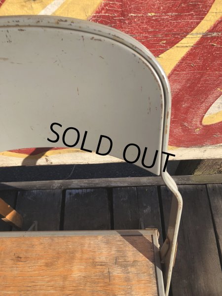 画像6: Vintage USA  Metal x Wood Folding Chair Clarin (B382) (6)