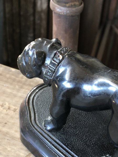 画像8: Vintage Metal Bulldog Bookend Statue (R386) (8)