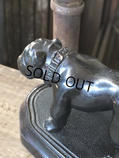 画像8: Vintage Metal Bulldog Bookend Statue (R386) (8)