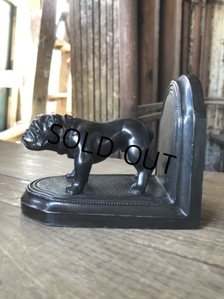 画像4: Vintage Metal Bulldog Bookend Statue (R386) (4)