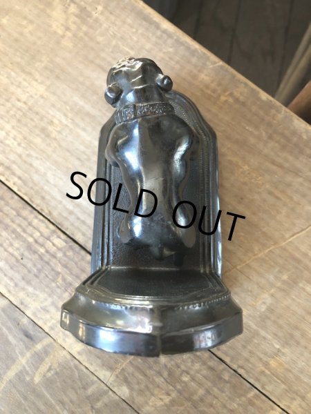 画像3: Vintage Metal Bulldog Bookend Statue (R386) (3)