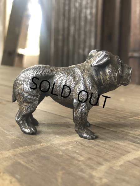 画像3: Vintage Bulldog Metal Paper Weight Statue (R387) (3)