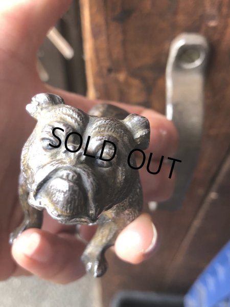 画像15: Vintage Bulldog Metal Paper Weight Statue (R387) (15)