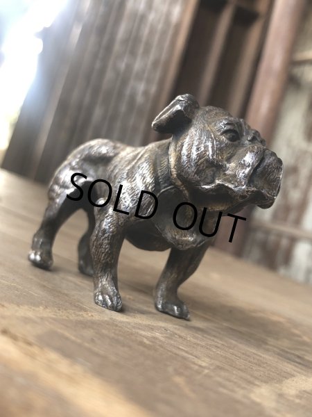 画像6: Vintage Bulldog Metal Paper Weight Statue (R387) (6)